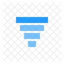 Trichterdiagramm Konversionsrate Business Intelligence Symbol