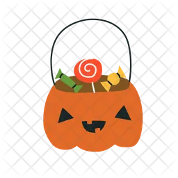 Trick or treat bucket  Icon