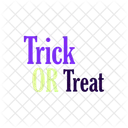 Trick Or Treat Halloween Scary Icon