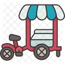 Tricycle Cart Vendor Icon