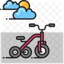 Tricycle Bike Transport Icon