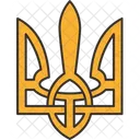 Trident Emblem Ukraine Icône