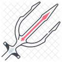 Tridente Dia Das Bruxas Diabo Ícone