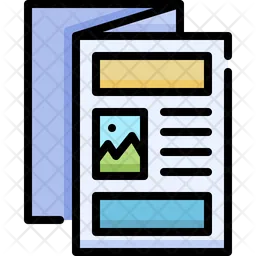 Trifold brochure  Icon