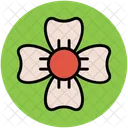 Trifoliolate Flower Heart Icon