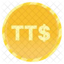 Trinidad And Tobago Dollar Coin Trinidad And Tobago Dollar Gold Coins Icon
