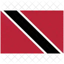 Bandera Pais Trinidad Y Tabago Icono