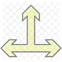 Triple Arrow Direction Icon