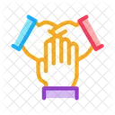Triple Handshake Collaboration Icon