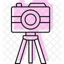 Tripod Camera Color Shadow Thinline Icon Icon