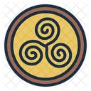 Triskele Spiral Celtic Icon