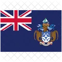 Flag Country Tristan Da Cunha Icône