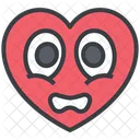 Corazon Emoji Cara Icono