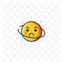 Triste Cara Emoji Emoji Triste Icono