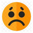 Triste Emoji Emoticon Icono