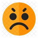 Triste Emoji Emoticon Icono