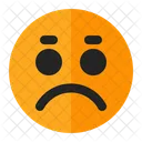 Triste Emoji Emoticon Icono