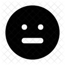 Triste Serieux Emoji Icône