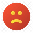 Interface De Usuario Emoticon Triste Ícone