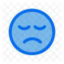 Rosto Emoticon Triste Icon