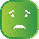 Triste Verde No Icono