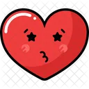 Establecer Icono De Corazon Emocion Emogi Icono