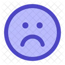 Triste Emojis Emoticon Ícone