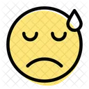 Triste por el sudor  Icono