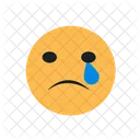 Triste E Chorar Emoji Emoticons Ícone