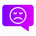 Emoji Triste Dialogo Emoticon Ícone