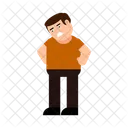 Stand Homem Personagem Ícone