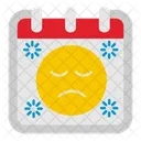 Visage Emoticone Calendrier Icône