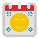 Visage Emoticone Calendrier Icône