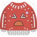 Triste Soulage Emoji Sweat Shirt Icône