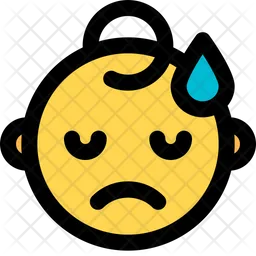 Triste sudor bebe Emoji Icono