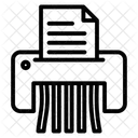 Trituradora De Papel Trituradora Papel Icono