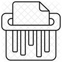 Trituradora de papel  Icono