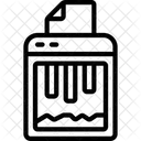 Triturar Papel Triturar Papel Icono