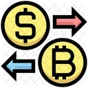 Troca Dolar Bitcoin Icon