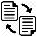 Troca De Documentos Troca De Arquivos Transmissao De Dados Ícone