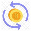 Troca De Bitcoin Bitcoin Criptomoeda Ícone