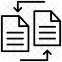 Troca De Arquivos Troca De Dados Compartilhamento De Dados Ícone