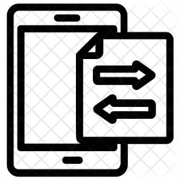 Troca de dados móveis  Ícone