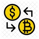 Bitcoin Dolar Troca Icon