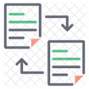 Troca De Documentos Troca De Dados Transferencia De Arquivos Ícone