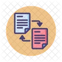 Troca De Literatura Transferencia De Arquivo Transferencia De Documento Ícone