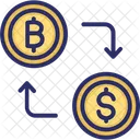 Troca De Moeda Bitcoin Troca De Bitcoin Plataforma De Negociacao De Bitcoin Ícone
