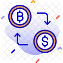 Troca De Moeda Bitcoin Troca De Bitcoin Plataforma De Negociacao De Bitcoin Ícone