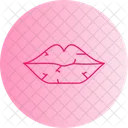 Trockene Lippen Pollenallergie Rissige Lippen Symbol