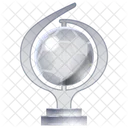 Trofeo Globo De Cristal Premio Logro Icon